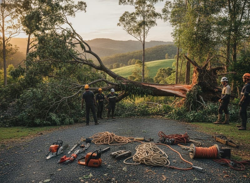 Emergency Tree Removal performed by Dandenong Ranges Arborist in the Dandenong Ranges