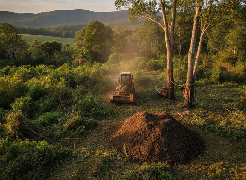 Land Clearing performed by Dandenong Ranges Arborist in the Dandenong Ranges