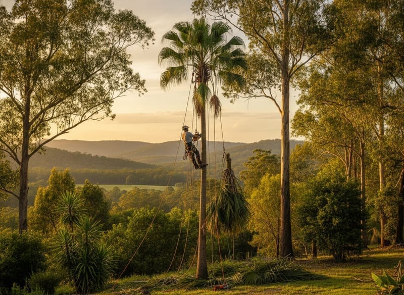 Palm Tree Removal performed by Dandenong Ranges Arborist in the Dandenong Ranges