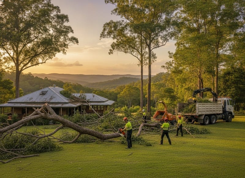 Storm Damage Tree Removal performed by Dandenong Ranges Arborist in the Dandenong Ranges